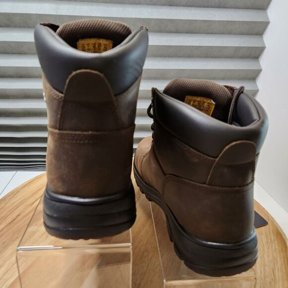 Skechers Workshire Peril Steel Toe Boots – Women's Size 10, Brown - Picture 4 of 9